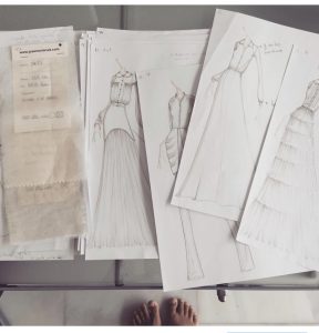 Bocetos de novia y tejidos Alma Aguilar